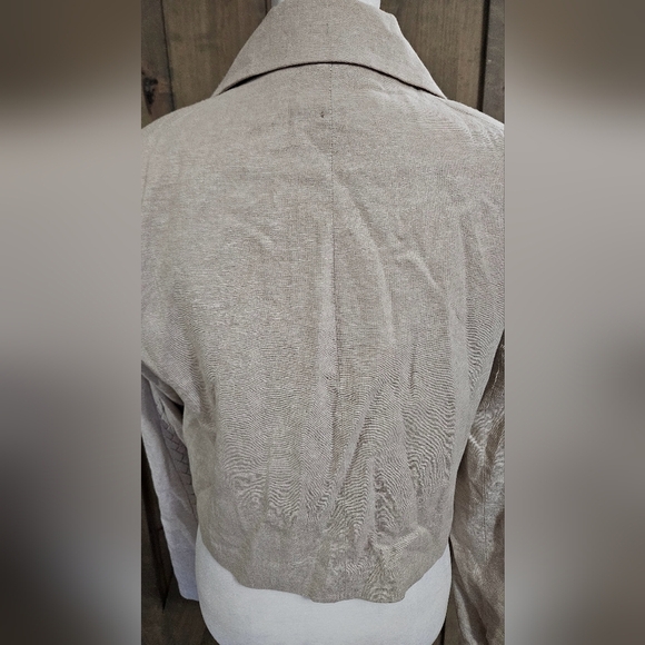 JASON WU Cropped Linen Blend Single Button Braided Detail Blazer/top. Size Small - Picture 15 of 16